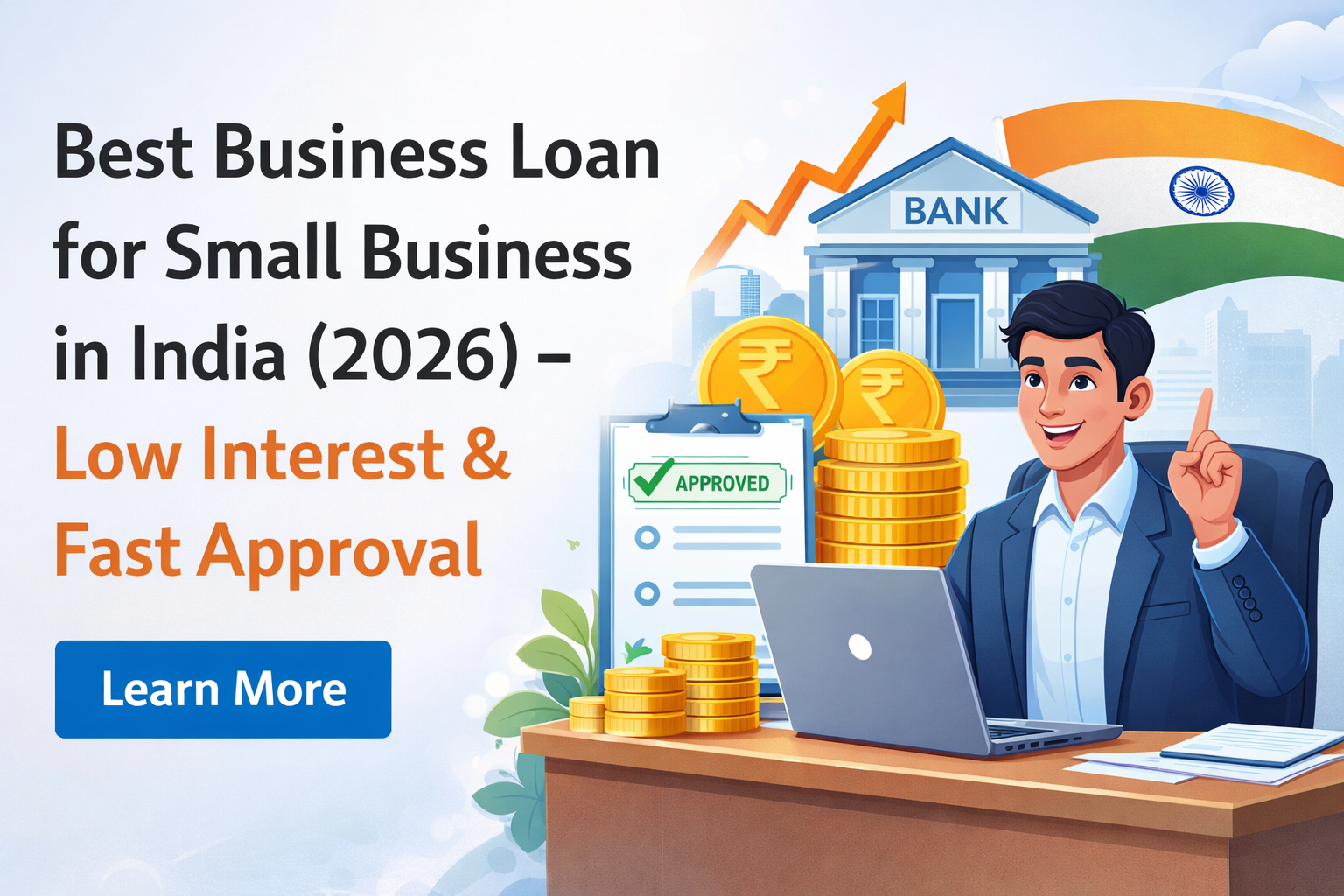Best business loan for small business in India 2026 with low interest and fast approval