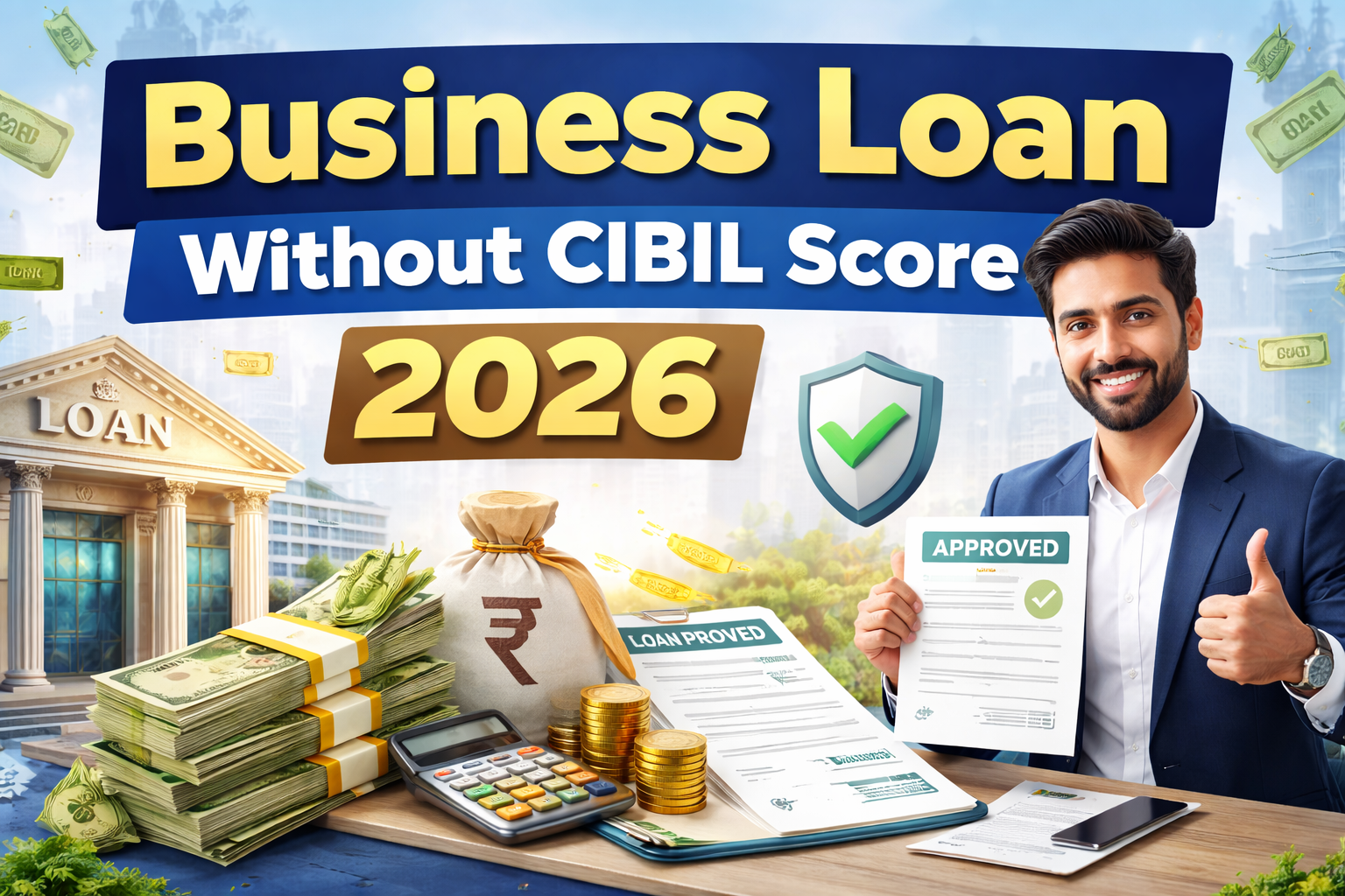 Business loan without CIBIL score in India 2026 – eligibility, interest rate and approval process