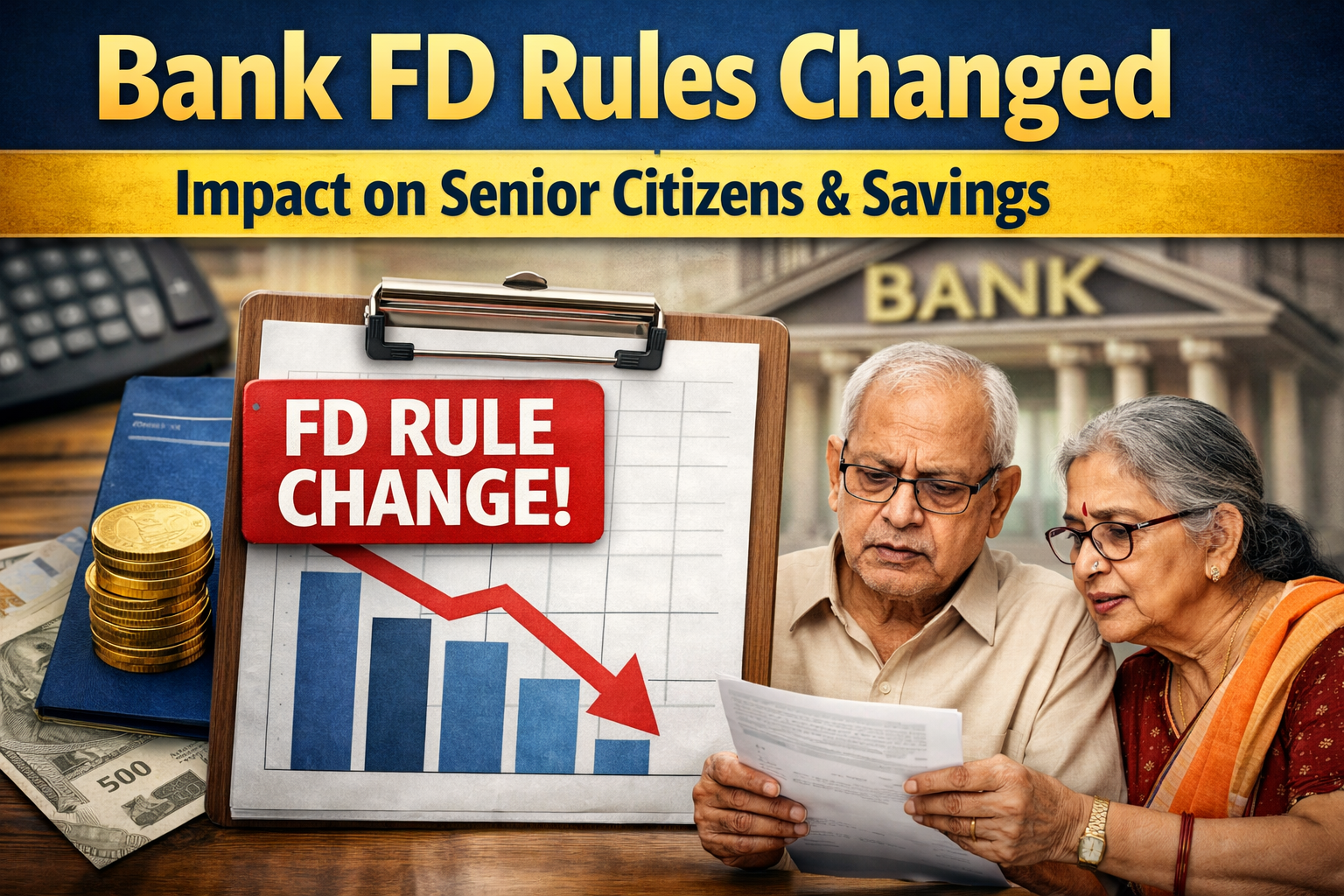 Bank FD rule changed impacting senior citizens and savings account holders in India