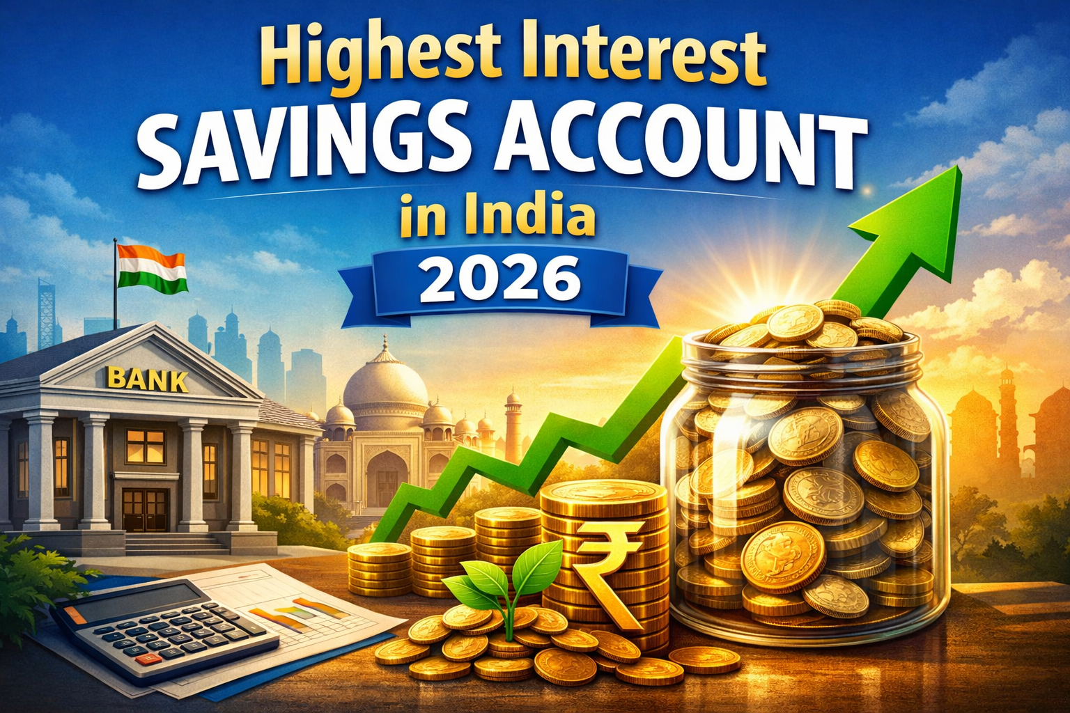 Highest interest savings account in India 2026