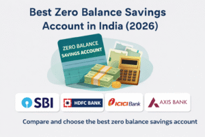 Best Savings Account for Zero Balance in India (2026 Guide)